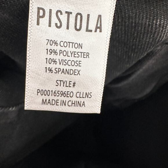 PISTOLA NWT Penny Utility High Rise Wide Leg Black Denim in Collins // 24 - Picture 13 of 16